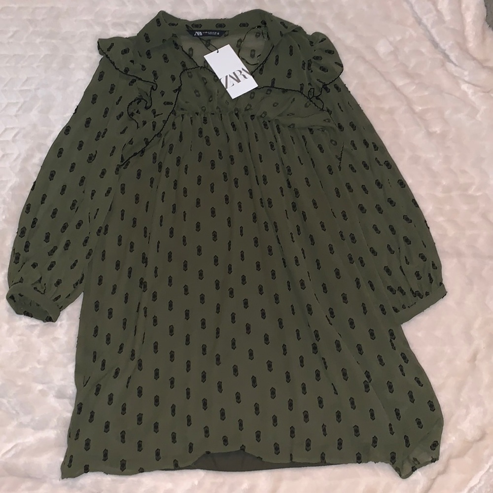 Zara ruffle dress